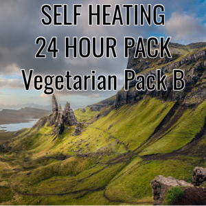 Self Heating Vegetarian Pack B Ready to Eat 24 Hour Pack  Standard
